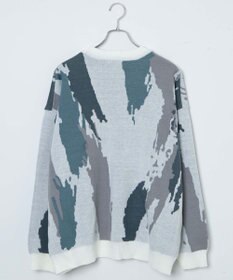 WEGO オーバーフィットパターンカーディガン