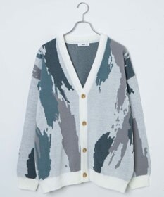 WEGO オーバーフィットパターンカーディガン