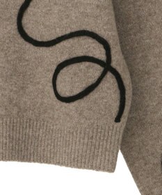 AMERICAN HOLIC コード刺繍ショートカーディガン