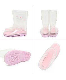 Mother garden マザーガーデン ユニコーン キッズ 長靴 靴下セット 《レインボー柄》 15/16/17/18/19/20cm