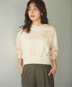 Feroux 【洗える】ロゴ刺繍裏毛 プルオーバー