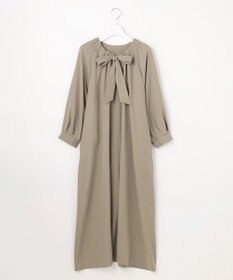 自由区 L 【SHIHOさん着用】TWドレープツイル3WAYボウタイ ワンピース