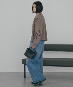 AMERICAN HOLIC コード刺繍ショートカーディガン