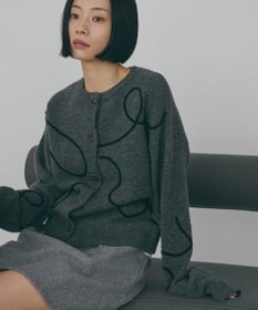 AMERICAN HOLIC コード刺繍ショートカーディガン