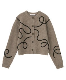 AMERICAN HOLIC コード刺繍ショートカーディガン