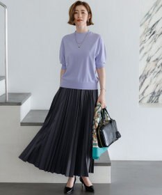 23区 【先行予約】セミマットフリゼ リラクシー ニット Tシャツ