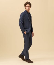 J.PRESS MEN 夏に嬉しい6つの高機能【セットアップ対応】【J.PRESS-POOL WOOL】ジャージーセットアップ スラックス