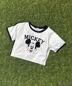 WEGO MICKEY　MOUSE／リンガーTシャツ