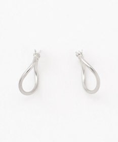 TOCCA 【WEB限定】PETAL HOOP PIERCED EARRINGS プラチナ ピアス