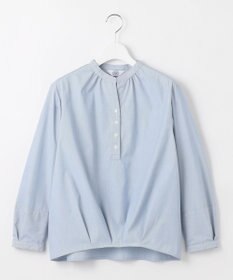 J.PRESS LADIES 【洗える・接触冷感・UVケア】エステネージュストライプ コクーン ブラウス