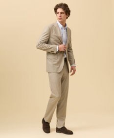 J.PRESS MEN 夏に嬉しい6つの高機能【セットアップ対応】【J.PRESS-POOL WOOL】ジャージーセットアップ スラックス