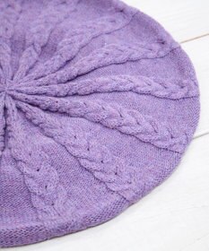 石田製帽 オーガニックコットン アラン編みベレー