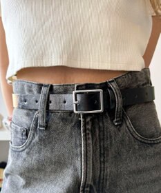 WEGO LスクエアバックルPUベルト