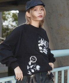 WEGO 【ユニセックス着用ITEM】フォトペーストグラフィックプルオーバー
