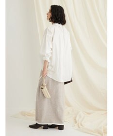 CRAFT STANDARD BOUTIQUE パールボタンピコフリルブラウス