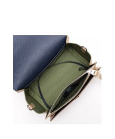 A.D.M.J. 【牛革】メタリックレザー/ラウンドターンロックショルダー