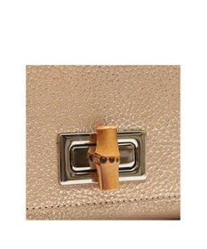 A.D.M.J. 【牛革】メタリックレザー/ラウンドターンロックショルダー