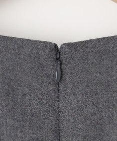 組曲 L ウールジョーゼット スリットネックワンピース