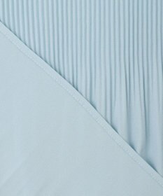 Feroux 【洗える】プリーツコンビ半袖 ブラウス