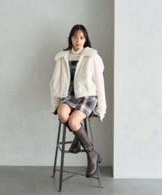 earth music&ecology ファーショートコート