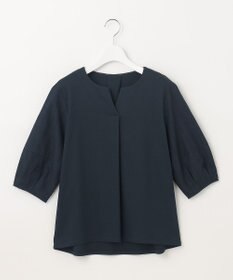J.PRESS LADIES 【WEB限定カラーあり・接触冷感・UVケア】 スムースジャージー キーネック カットソー