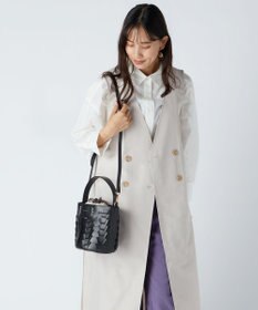 LA BAGAGERIE 【veganview】v piece mesh bucket bag