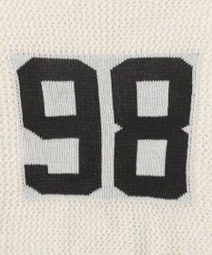 WEGO ナンバリングメッシュショートニット