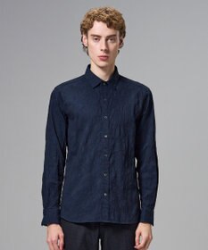 JOSEPH HOMME アブストラクトジャガードストレッチ　レギュラーカラーシャツ