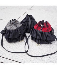 LA BAGAGERIE 【インスタグラマー chiyoさん×LA BAGAGERIE】フリルバケットバッグ