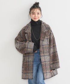 earth music&ecology オーバーテーラードジャケット　チェック