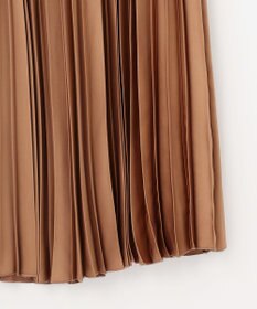 自由区 【洗える】ロイヤルサテン プリーツスカート