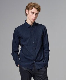 JOSEPH HOMME アブストラクトジャガードストレッチ　レギュラーカラーシャツ