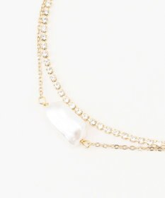 組曲 【2SET】ダイヤレーンプチパール ネックレス