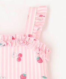 ANY KIDS ストライプ×フルーツ ワンピース 水着