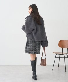 earth music&ecology シャギーショートコート