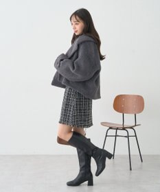 earth music&ecology シャギーショートコート