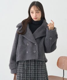 earth music&ecology シャギーショートコート