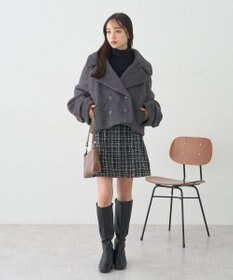 earth music&ecology シャギーショートコート