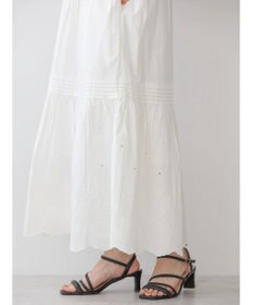 AMERICAN HOLIC インドＣｏｔｔｏｎスカラップ刺繍スカート