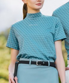 ZERO HALLIBURTON 【吸水速乾・UVケア】 ZHモノグラムモックネックTシャツ ZHG-W5S 82979