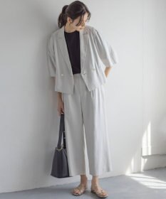 組曲 リネンレーヨンワイド パンツ