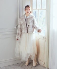 earth music&ecology シャギーショートコート