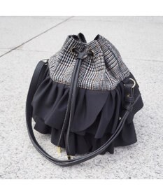 LA BAGAGERIE 【インスタグラマー chiyoさん×LA BAGAGERIE】フリルバケットバッグ