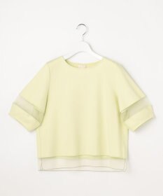 ANY SIS チュール切替ランタンスリーブ プルオーバー