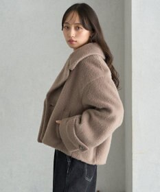 earth music&ecology シャギーショートコート