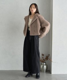 earth music&ecology シャギーショートコート