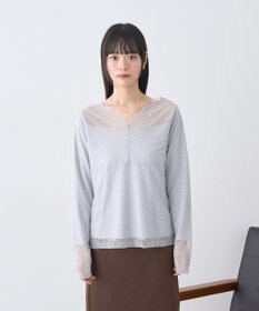 earth music&ecology 【吸湿発熱】【2WAY】あったかフェミニンインナー（２ｗａｙネック）