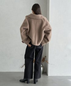 earth music&ecology シャギーショートコート