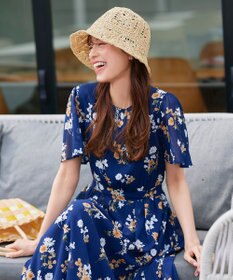 Tiaclasse クロシェ柄編みバケットハット