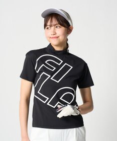 FILA GOLF／marie claire 【FILA GOLF】 バックプリントモックネックシャツ